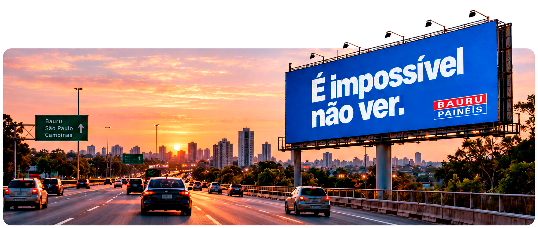 É impossível não ver — Bauru Painéis
