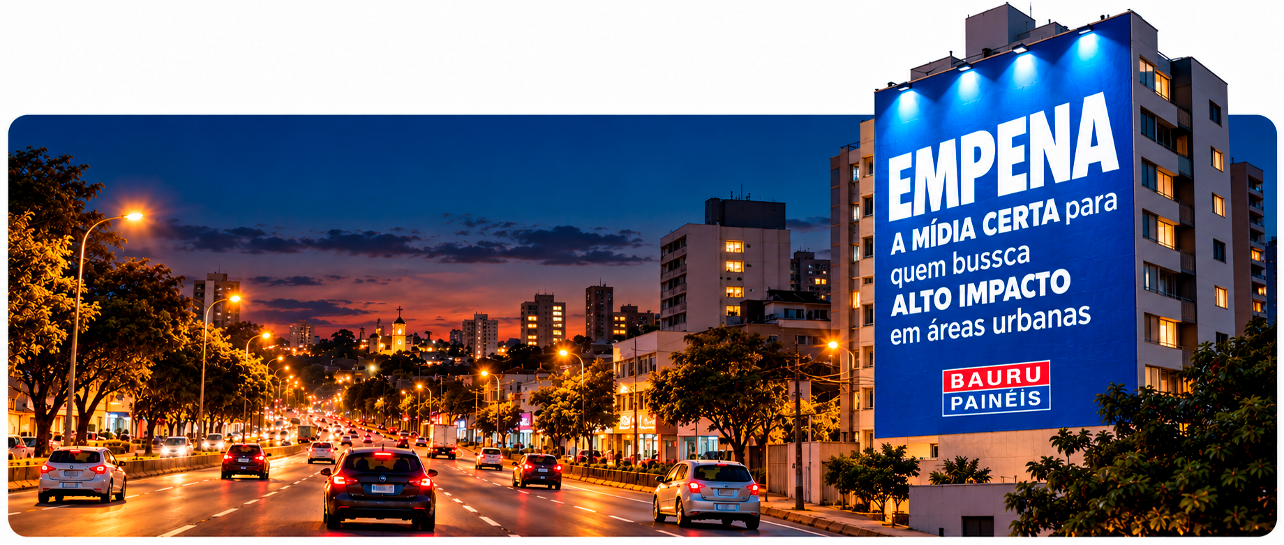 Empena, a mídia certa para alto impacto em áreas urbanas — Bauru Painéis